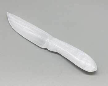 7 1/2" Selenite athame